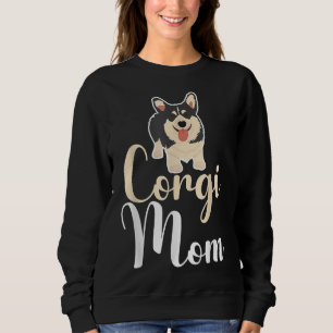 Corgi Dog Lover Niedlich Black Cardigan Welsh Corg Sweatshirt