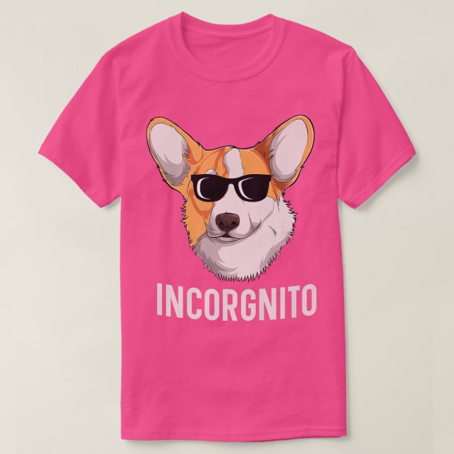 Corgi Dog Lover T - Shirt Funny Welsh Corgi Face D (Design vorne)