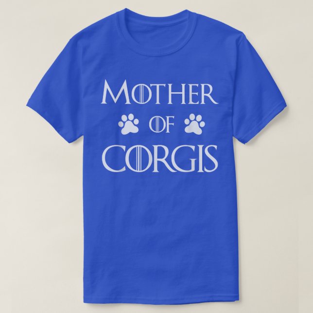 Corgi Dog Mama Mutter von Corgis T-Shirt (Design vorne)