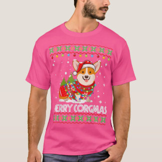 Corgi Dog Merry Corgmas Santa Corgi Ugly Weihnacht T-Shirt