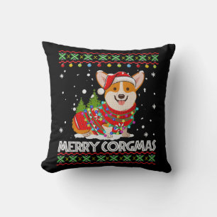 Corgi Dog Merry Corgmas Santa Kissen