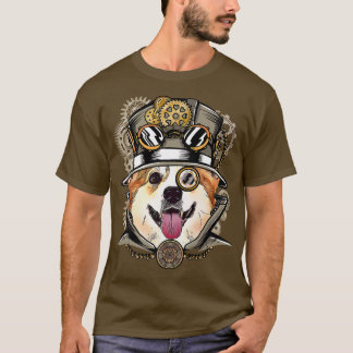 Corgi Dog Mittelalterliches Viktorianisch Gotische T-Shirt
