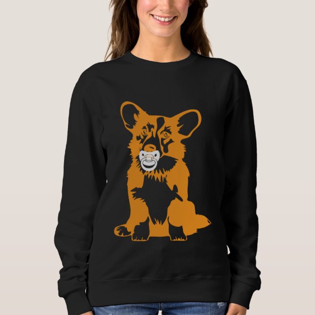 Corgi dog mom Corgi dad  1 Sweatshirt (Vorderseite)