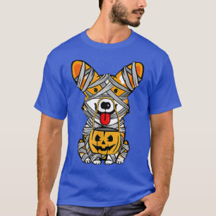 Corgi Dog Mummy Halloween Kostüm Hund Liebhaber Pu T-Shirt