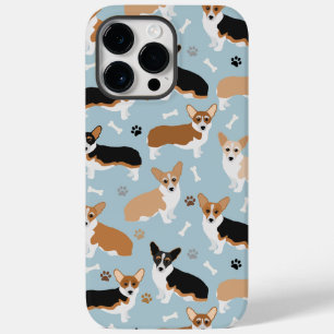 Corgi Dog Paws and Bones Case-Mate iPhone 14 Pro Max Hülle