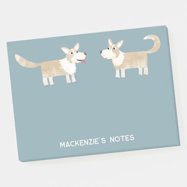 Corgi Dog Personalisiert Post-it Klebezettel (Von Creator hochgeladen)