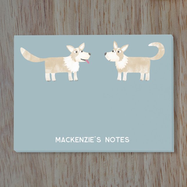 Corgi Dog Personalisiert Post-it Klebezettel (Von Creator hochgeladen)