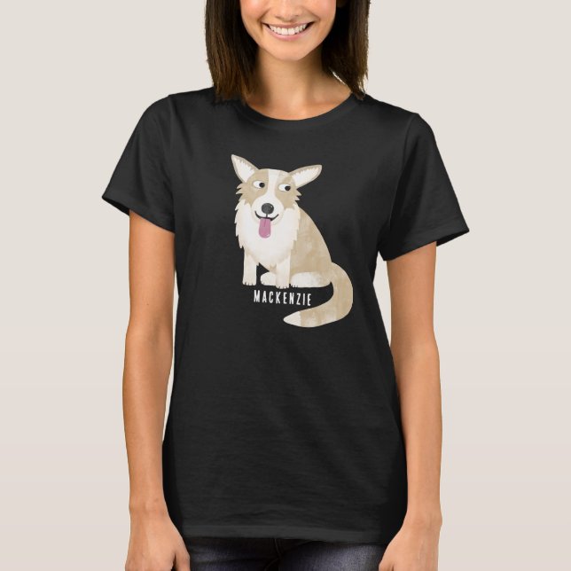 Corgi Dog Personalisiert T - Shirt (Vorderseite)