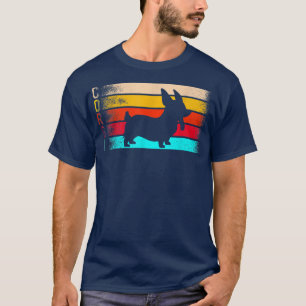 Corgi Dog Retro Niedliches Tier T-Shirt