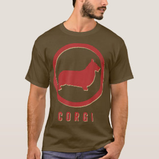 Corgi Dog Retro Vintag T-Shirt