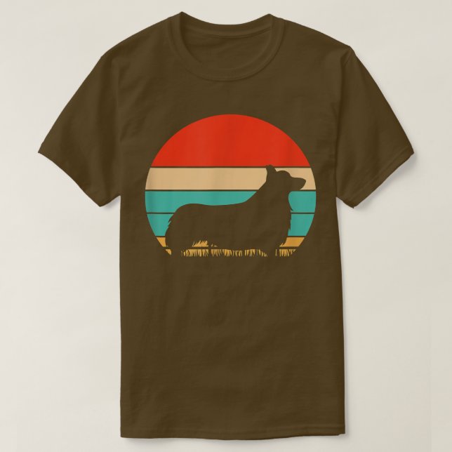 Corgi Dog Silhouette Corgi Lover Corgi Eigentümer  T-Shirt (Design vorne)