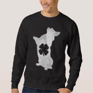 Corgi Dog St Patrick S Day Kleeblatt Clover Irish Sweatshirt