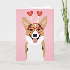 Corgi Dog Valentinstag Karte