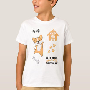 Corgi Dog verfolgt Niedliche Hunde-Redewendungen T-Shirt