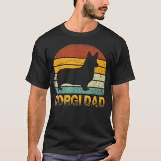 Corgi Dog Vintag Cavalier Vater T-Shirt