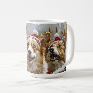 Corgi Dog Weihnachtsfest Kaffeetasse