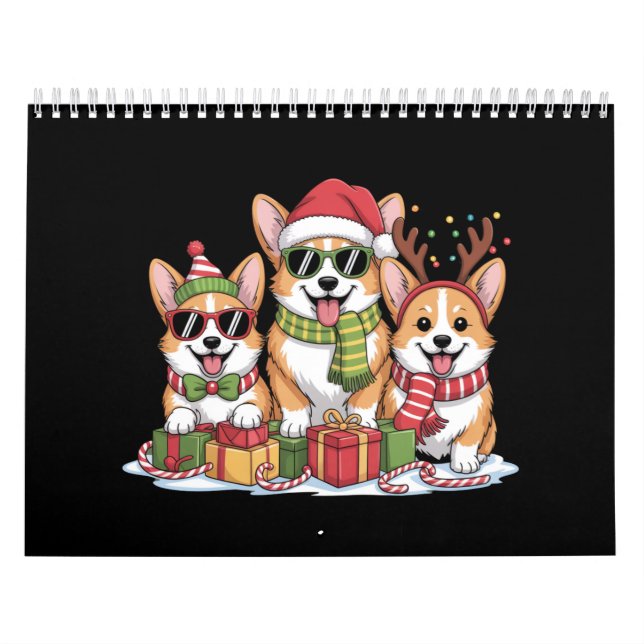 Corgi Dog Weihnachtsweih Mama Dog Lover Holiday Ge Kalender (Titelbild)