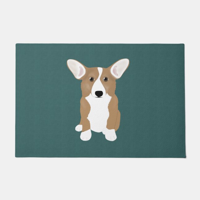 Corgi Doormat Fußmatte (Vorderseite)