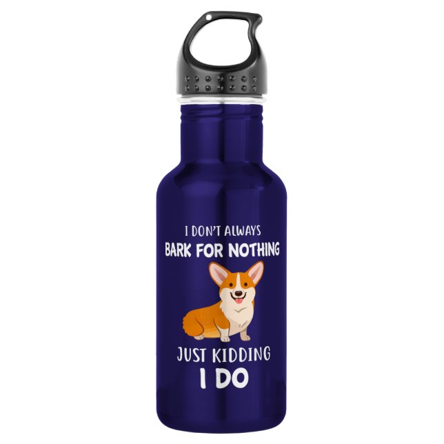 Corgi Edelstahlflasche (Vorderseite)