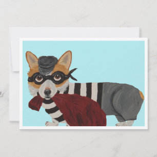 Corgi-Einbrecher-Einladung Einladung