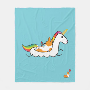 Corgi-Einhorn Floatie Decke