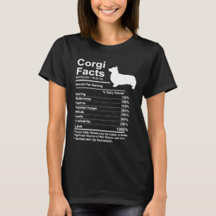 Corgi Facts Nutrition Funny Corgi Mama Dog 880 T-Shirt
