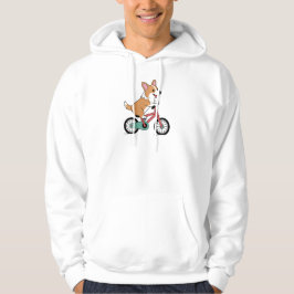 Corgi fährt Fahrrad Hoodie