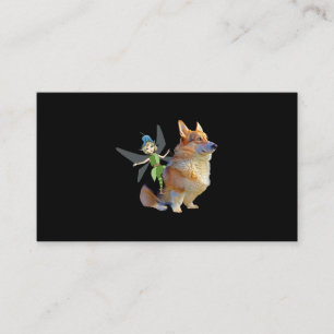 Corgi & Fairy - Funny Pembroke Welsh Corgi Visitenkarte