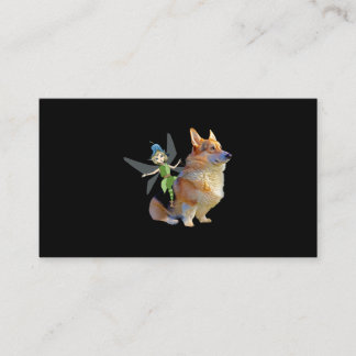 Corgi & Fairy - Funny Pembroke Welsh Corgi Visitenkarte