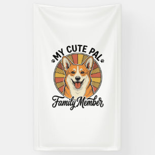 Corgi-Familien-Shirt Vintage Haustierliebhaber-Des Banner