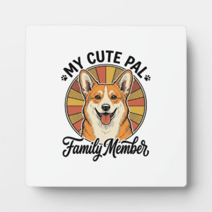 Corgi-Familien-Shirt Vintage Haustierliebhaber-Des Fotoplatte