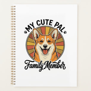 Corgi-Familien-Shirt Vintage Haustierliebhaber-Des Planer