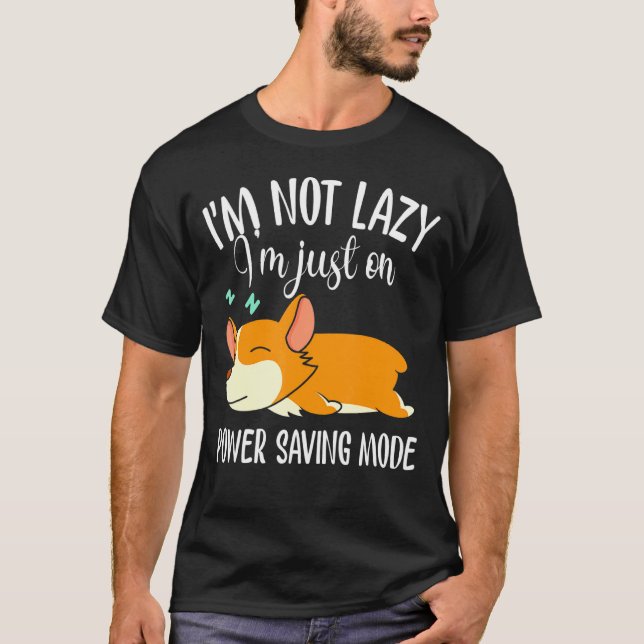 Corgi fauler schlafender Hund T-Shirt (Vorderseite)