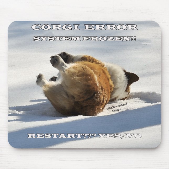 CORGI-FEHLER MOUSEPAD (Vorne)