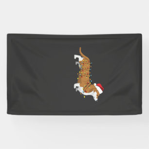Corgi-Feiertags-Christmas-Licht Essential T-Shirt Banner