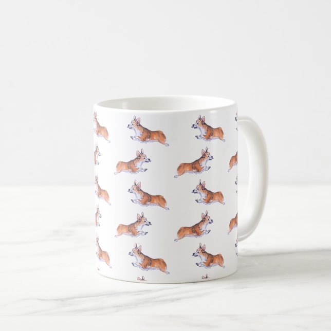Corgi-Flugeruch Kaffeetasse (VorderseiteRechts)