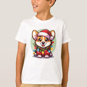 Corgi Frohe Weihnachts Winter Tiere Niedlich Corgi T-Shirt