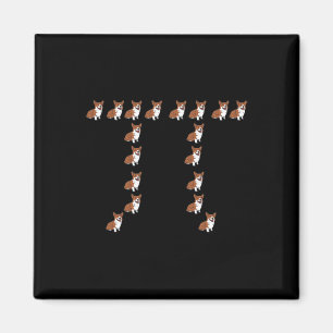 Corgi - Funny Dog Lover Pi Day Math Geek Geschenke Magnet