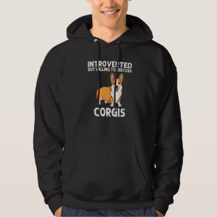 Corgi für Männer Frauen Walisischer Korgi Hund Tie Hoodie