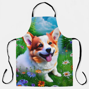 Corgi-Garten Schürze