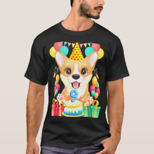 Corgi Geburtstag 9. 9 Jahre alt T-Shirt