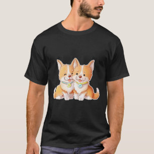 Corgi Gemini Tierwalisischer Hausbesitzer Astrol T-Shirt