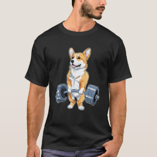Corgi-Gewichtheber Bodybuilding Gewichtheben De T-Shirt