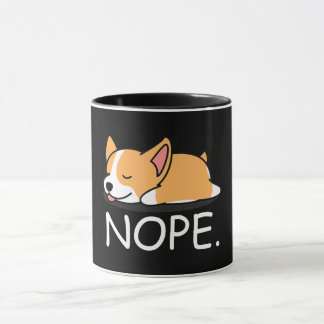 Corgi Gift | Nope Lazy Corgi Dog - Nein heute nich Tasse