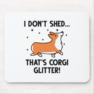 Corgi Glitzer Mousepad
