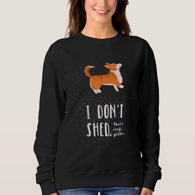 Corgi Glitzer Pembroke Welsh Corgi Sweatshirt (Vorderseite)