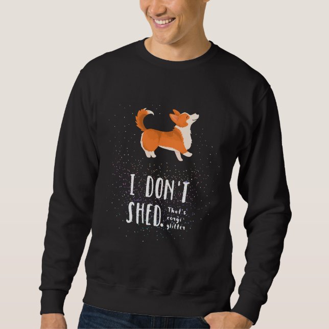 Corgi Glitzer Pembroke Welsh Corgi Sweatshirt (Vorderseite)