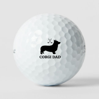 Corgi Golf Dad Titleist Pro V1 Ball Geschenk