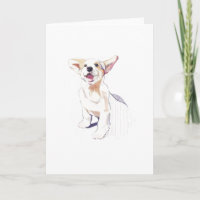 Corgi-Grußkarte – Pembroke Welsh Corgi