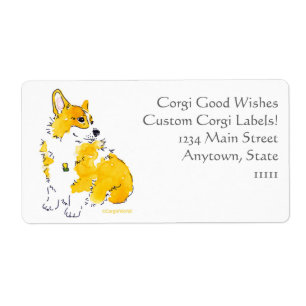 Corgi-gute Wunsch-Gewohnheits-Aufkleber